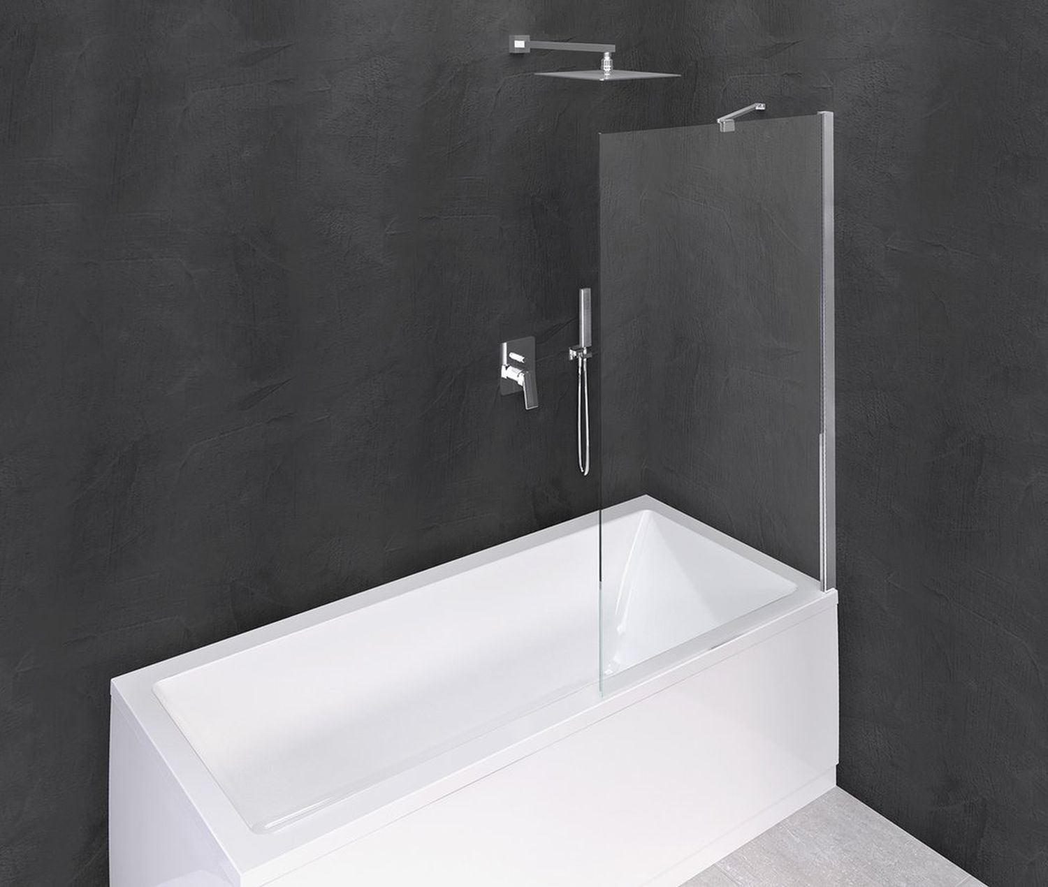 Polysan Modular Shower parawan nawannowy 100 cm chrom/szkło przezroczyste BMS1-100