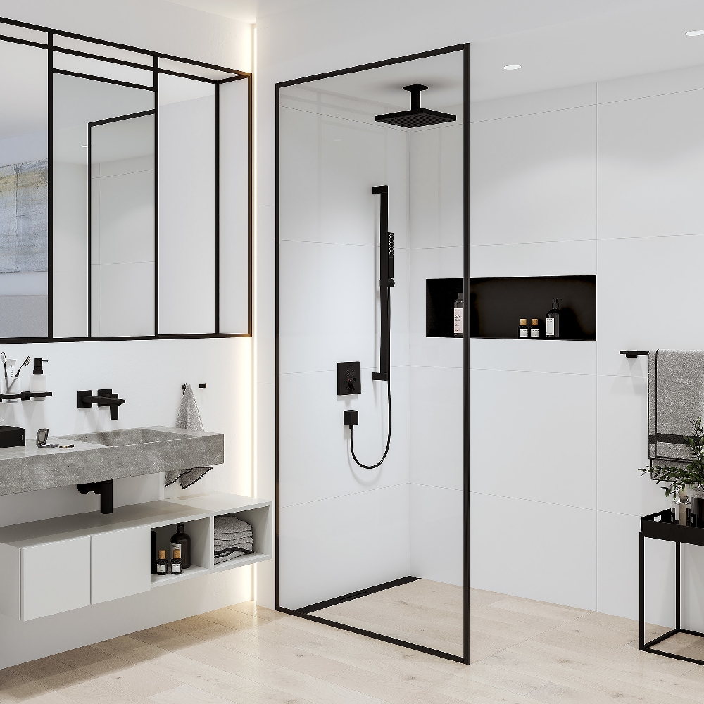 Hansgrohe ramię deszczownicy 10 cm sufitowe czarny mat 24338670