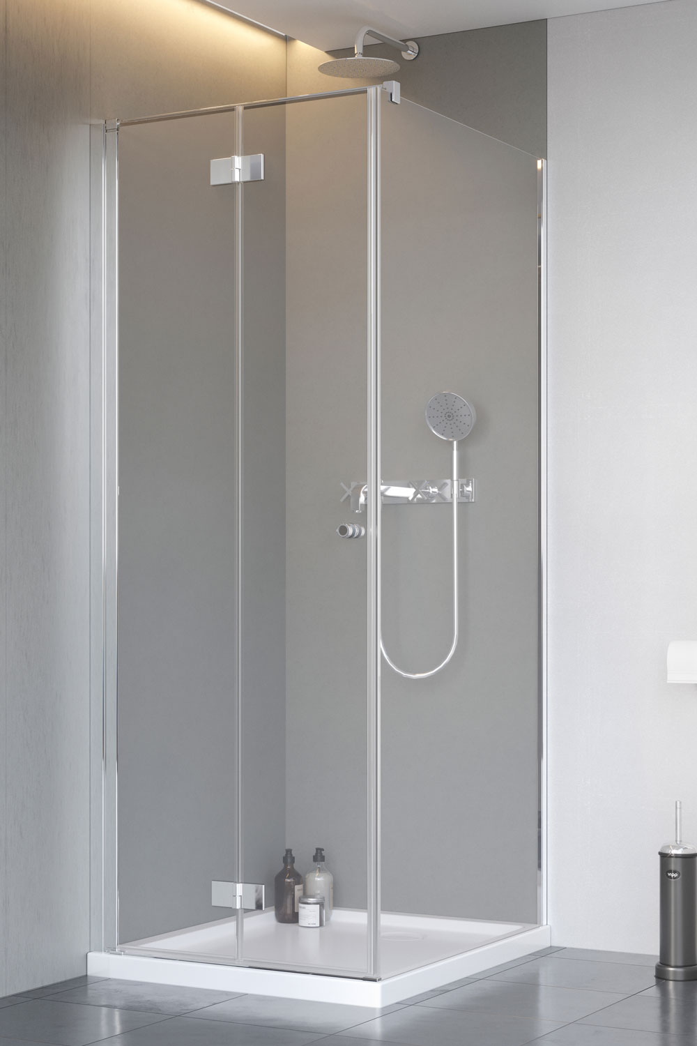 Radaway Nes KDJ B drzwi prysznicowe 80 cm lewe chrom/szkło przezroczyste 10025080-01-01L