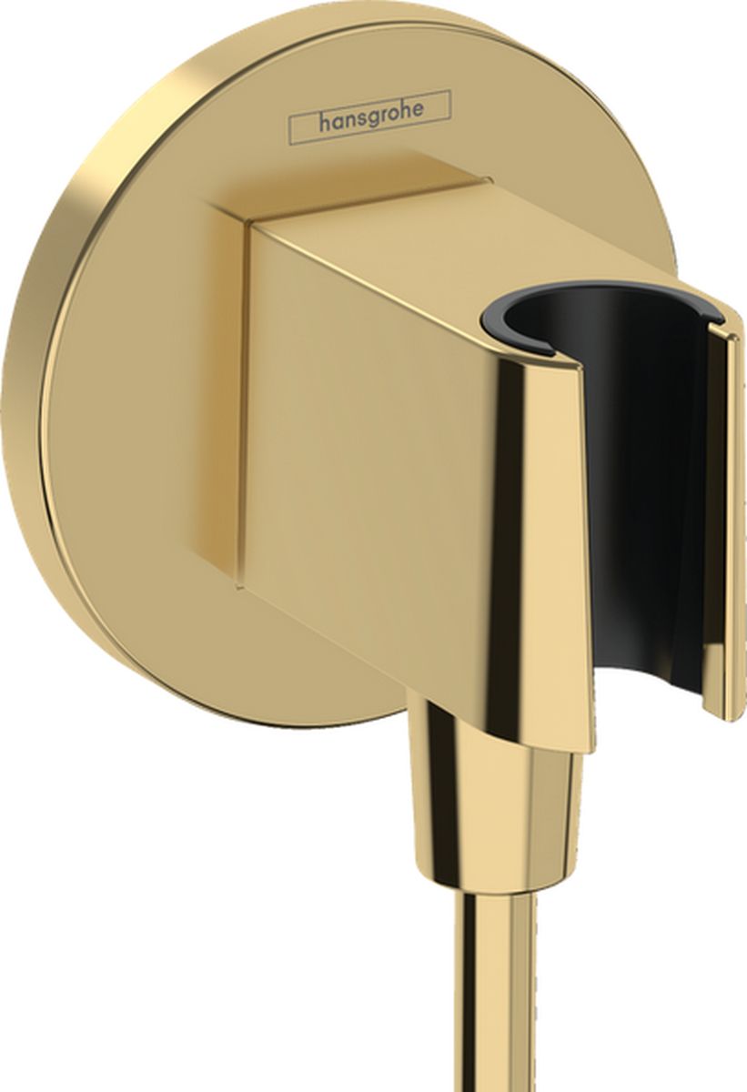 Hansgrohe FixFit S przyłącze kątowe z uchwytem prysznicowym złoty optyczny polerowany 26888990 - Wysyłka w 24h