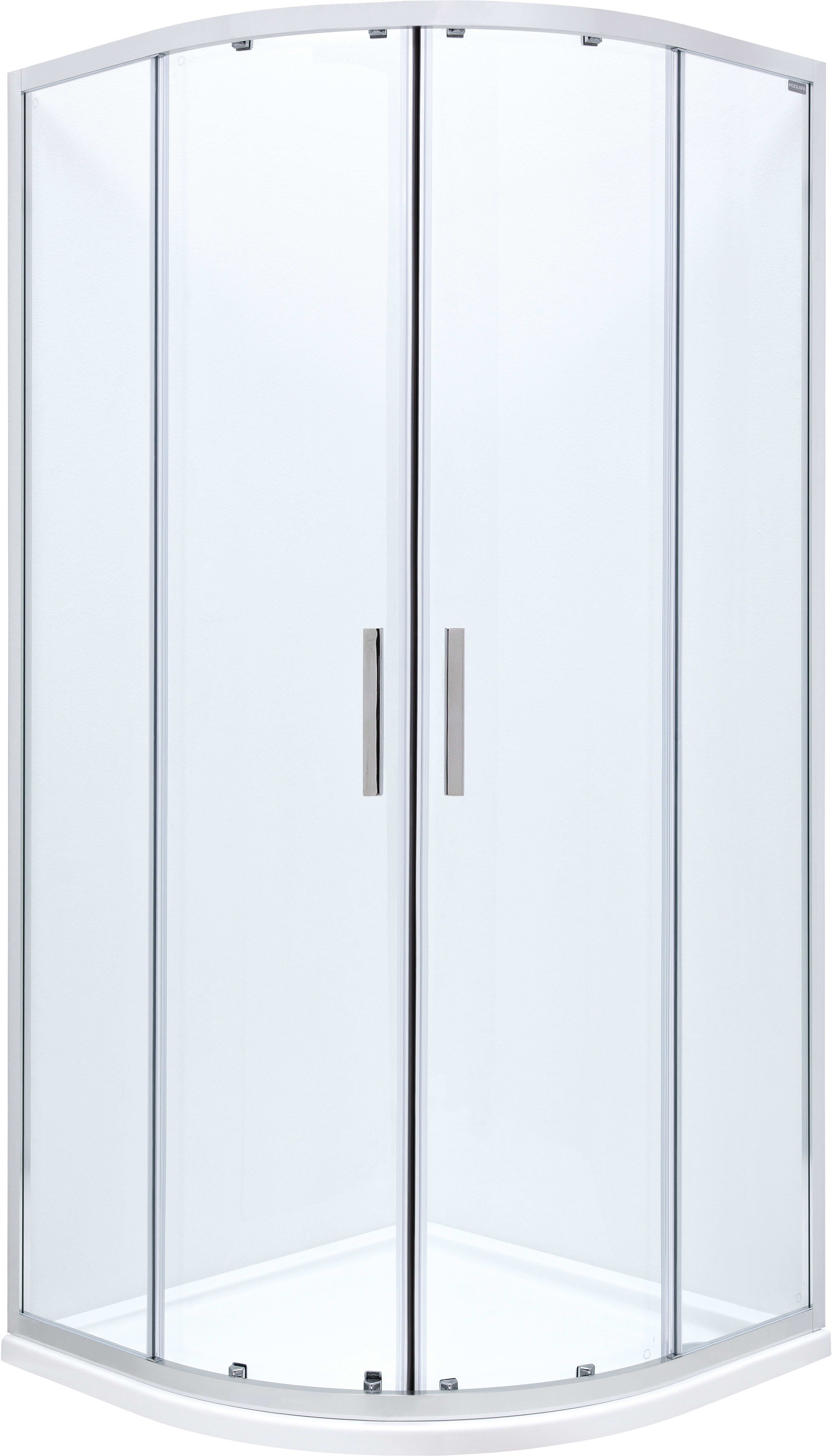 Roca Town-N Rondo kabina prysznicowa 90 cm półokrągła chrom/szkło przezroczyste AMP2509012M