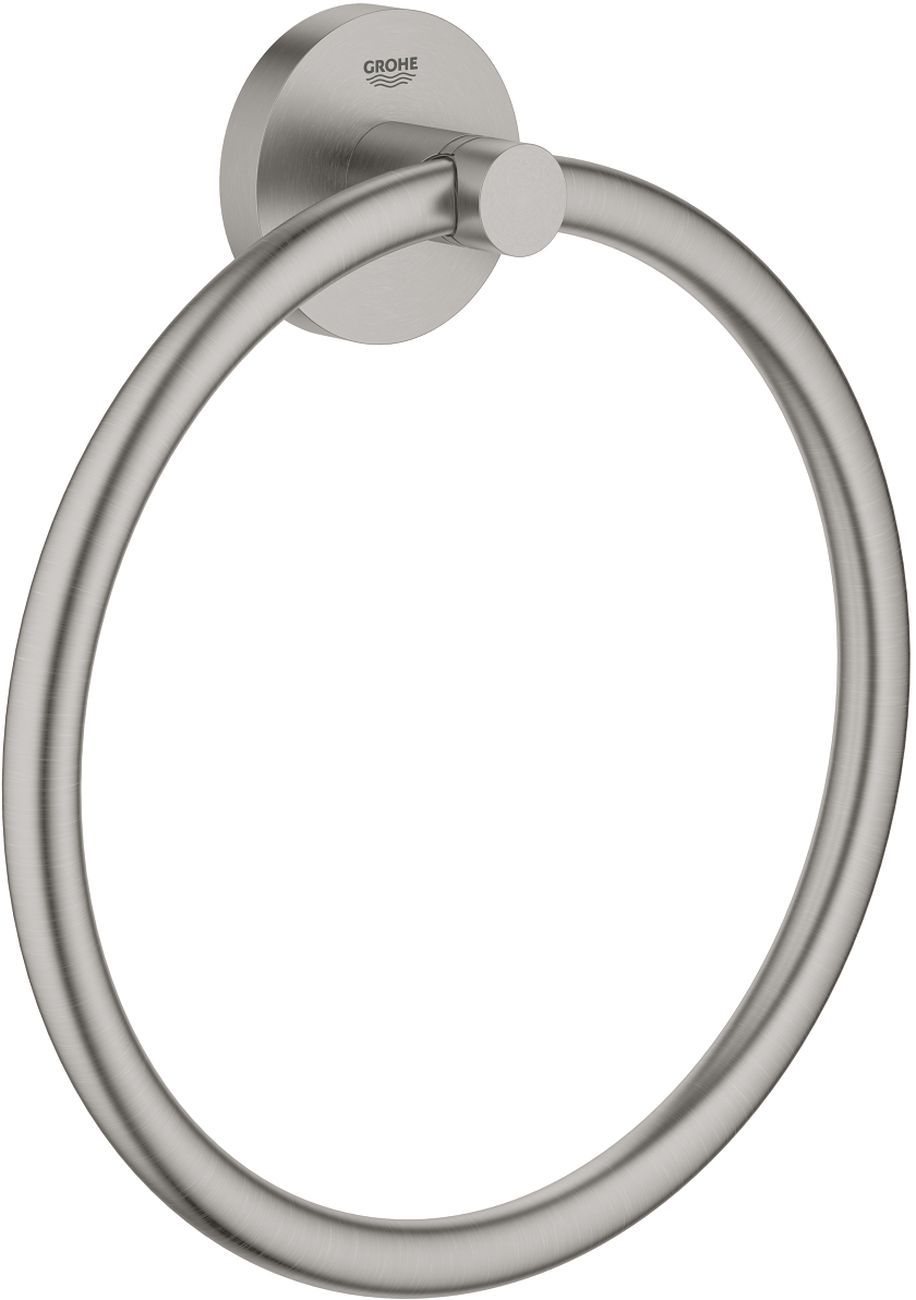 Grohe Essentials wieszak na ręcznik 18 cm okrągły stal nierdzewna 40365DC1 - Wysyłka w 24h