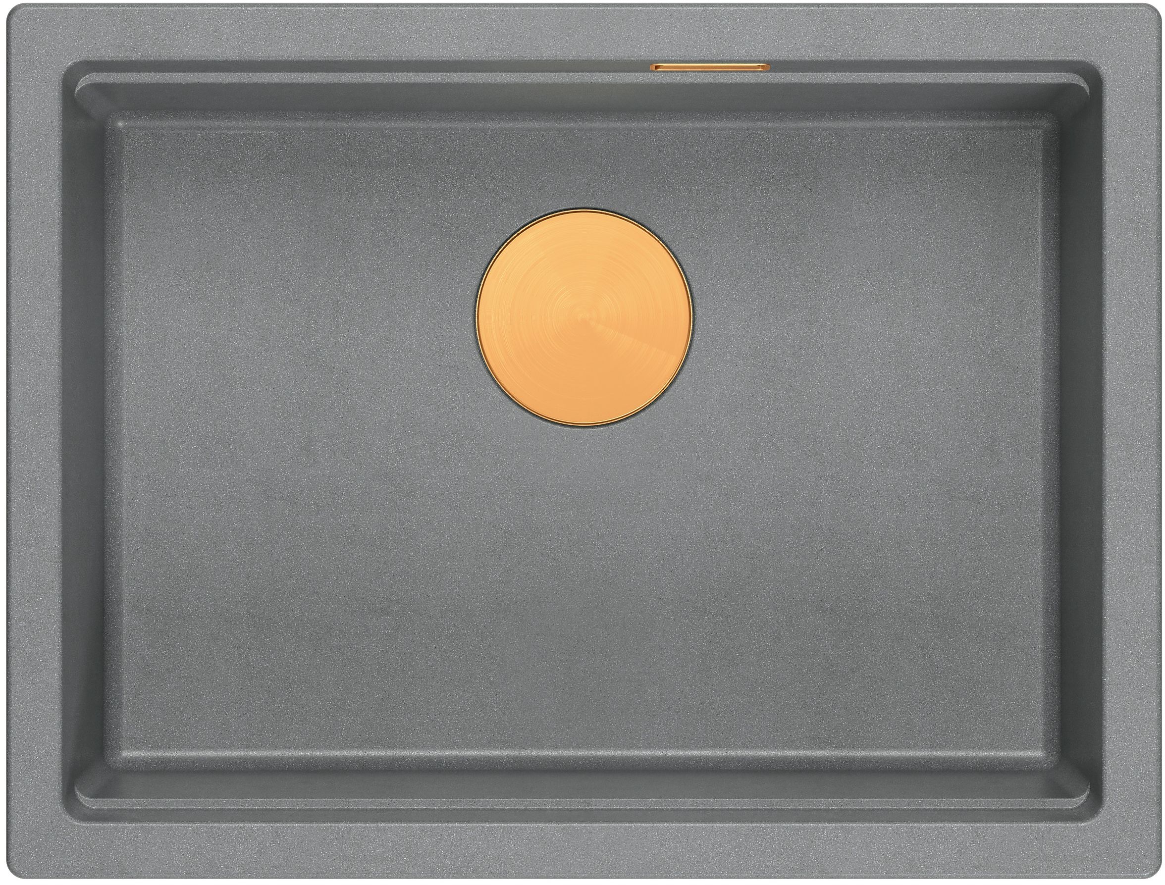 Quadron Logan 100 zlewozmywak 59,5x45 cm Graniteq jasnoszary/miedziany HQJ6045U5_PVDC1_U
