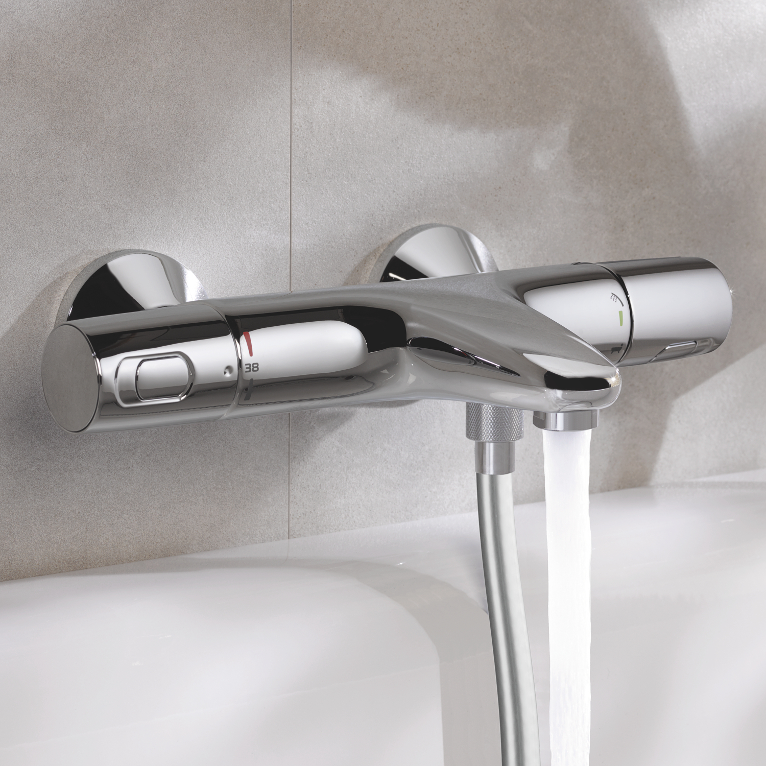 Grohe Precision Trend bateria wannowo-prysznicowa ścienna termostatyczna chrom 34227002