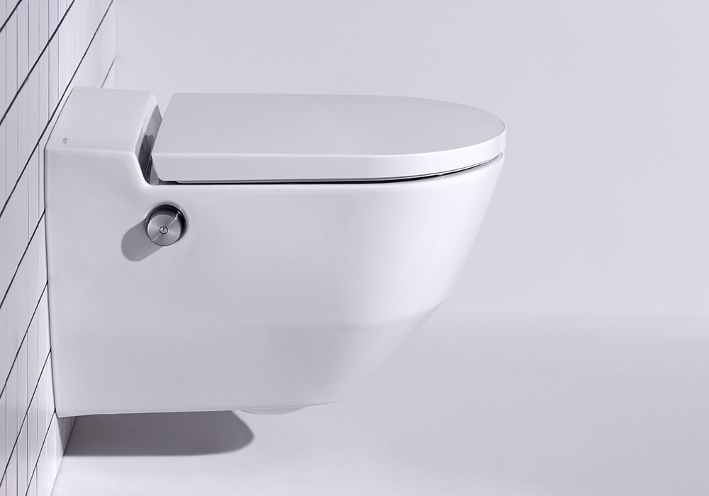 Laufen Navia miska WC wisząca myjąca z deską wolnoopadającą biała H8206014000001 - Wysyłka w 24h