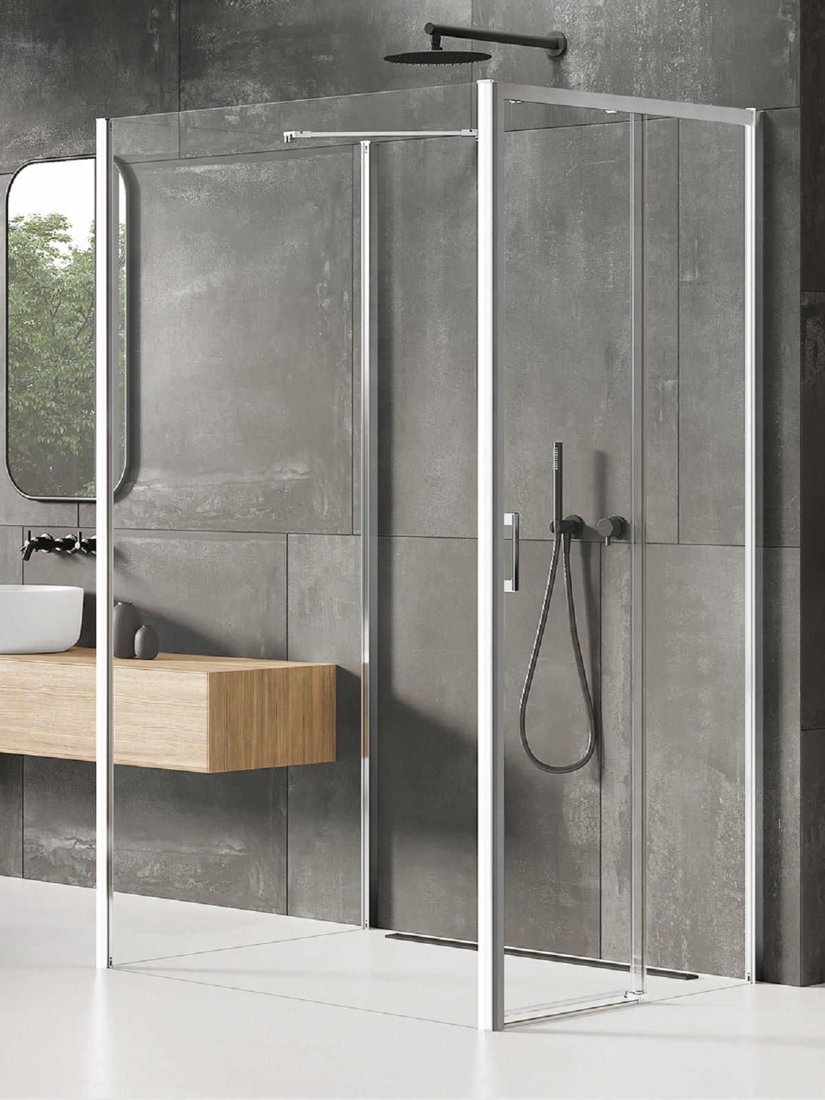 New Trendy Prime kabina prysznicowa 120x120 cm kwadratowa chrom połysk/szkło przezroczyste K-1587