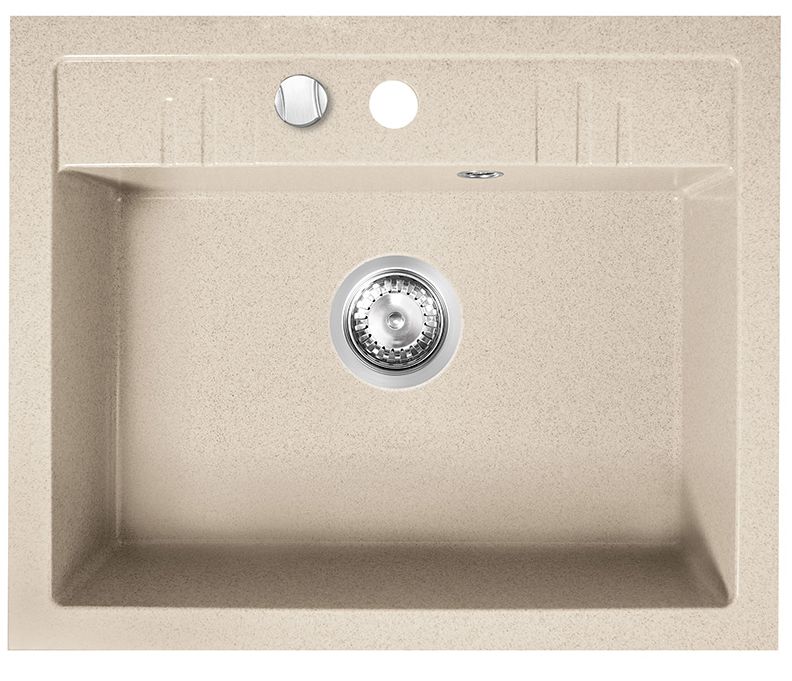FDesign Carioca zlewozmywak granitowy 58x48 cm piasek FD9-11-4858-88