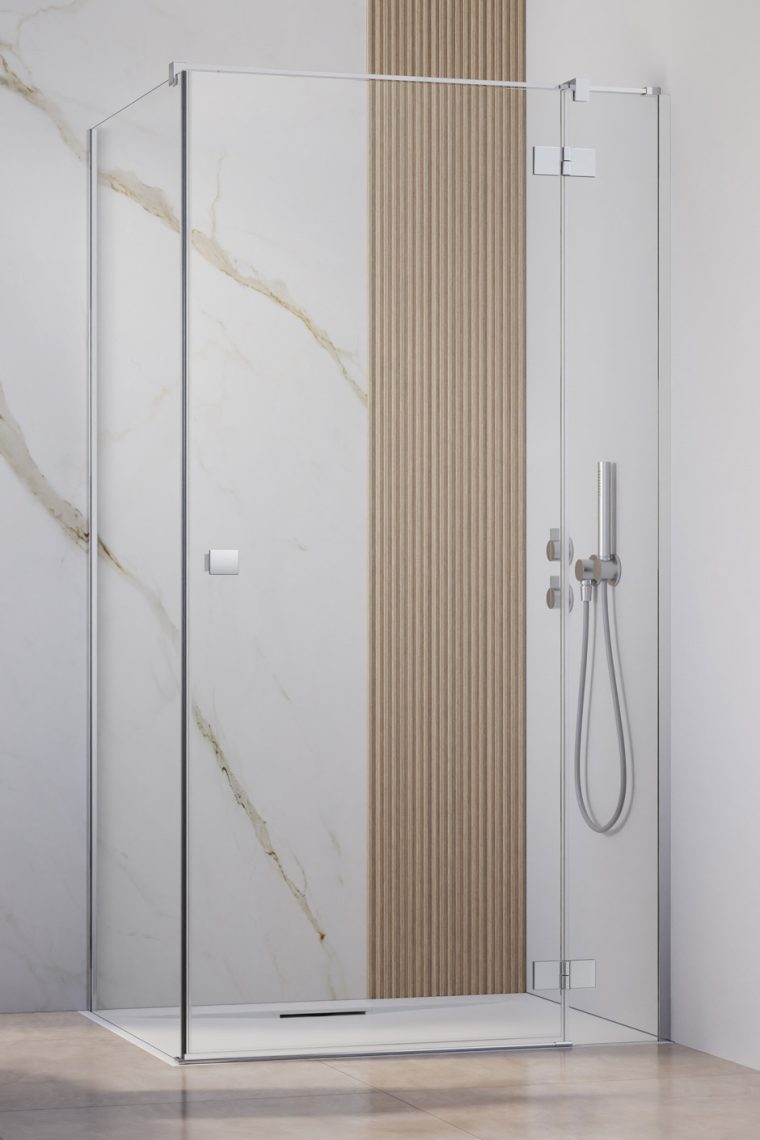 Radaway Essenza New KDJ drzwi prysznicowe 80 cm prawe chrom/szkło przezroczyste 1385043-01-01R