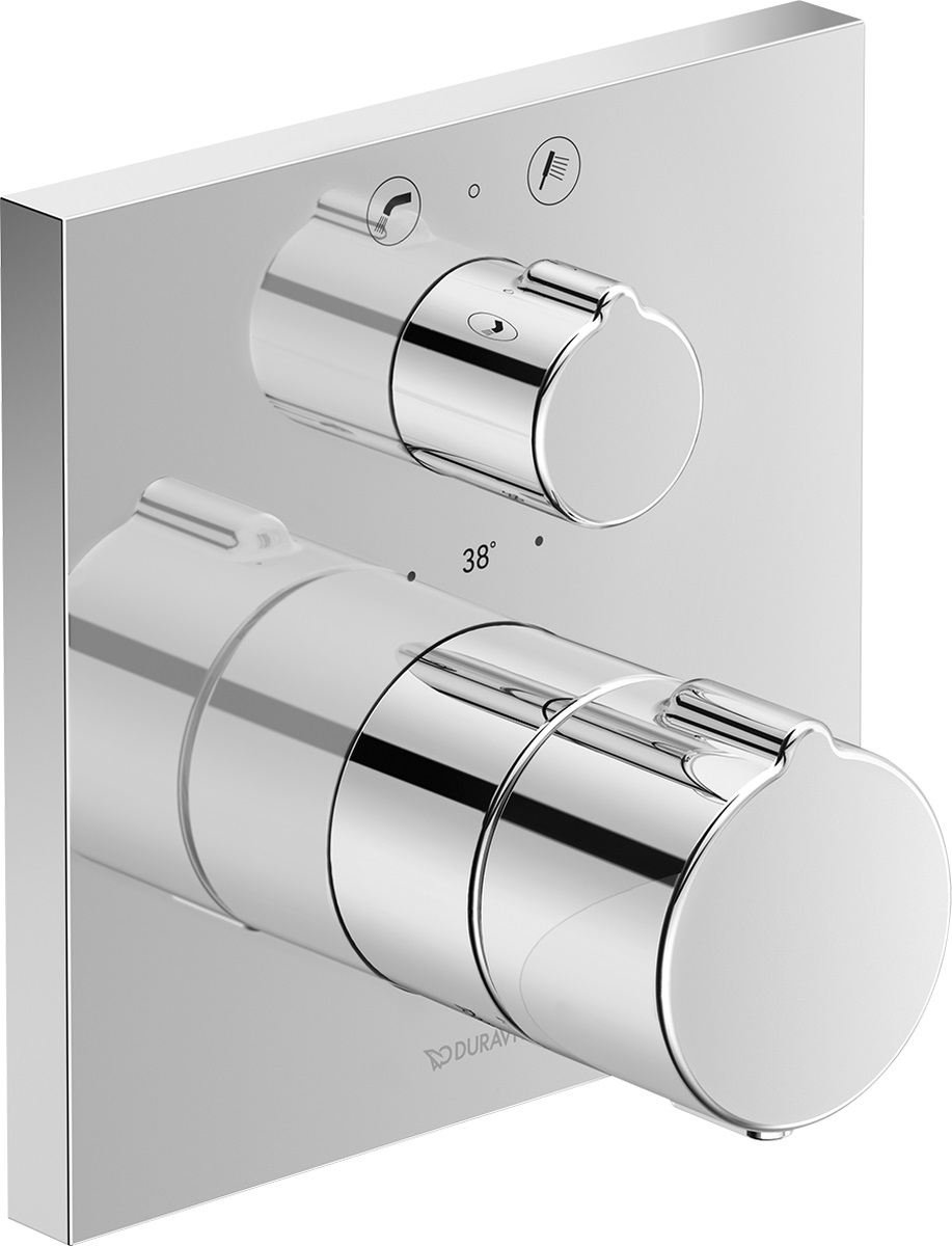 Duravit C.1 bateria wannowo-prysznicowa podtynkowa termostatyczna chrom C15200013010