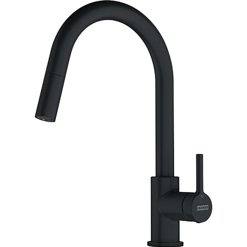 Franke Lina Pull-Out bateria kuchenna stojąca z wyciąganą wylewką czarny mat 115.0626.053 - Wysyłka w 24h