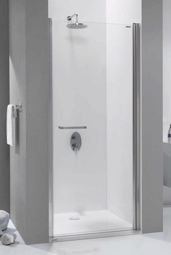 Sanplast Prestige III drzwi prysznicowe 80 cm srebrny błyszczący/szkło przezroczyste 600-073-0730-38-401
