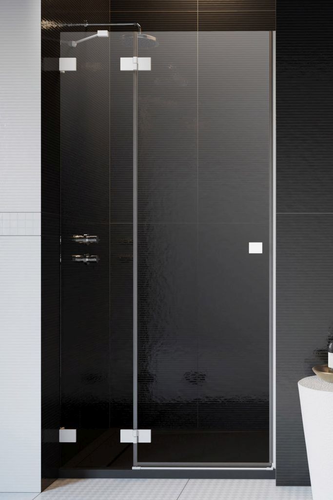 Radaway Essenza Pro White DWJ drzwi prysznicowe 80 cm lewe biały mat/szkło przezroczyste 10099080-04-01L