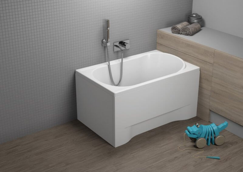 Polimat Mini wanna prostokątna 110x70 cm biała 00545