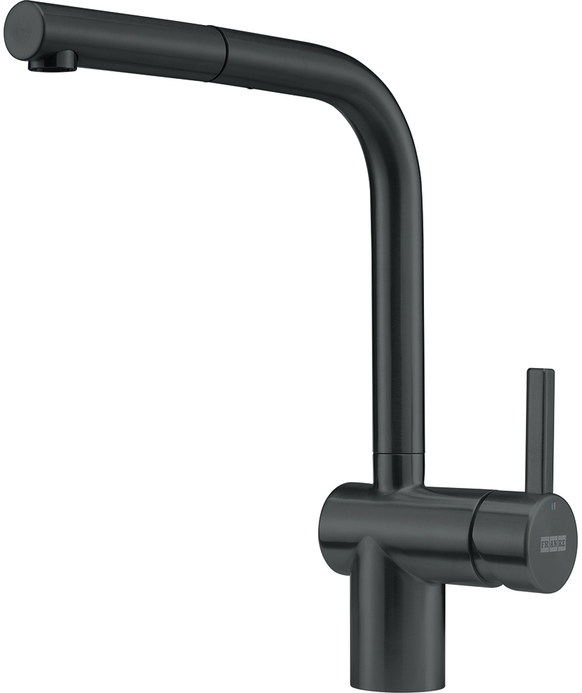 Franke Atlas Neo bateria kuchenna z wyciąganą wylewką stojąca czarna stal szlachetna 115.0550.427 - Wysyłka w 24h