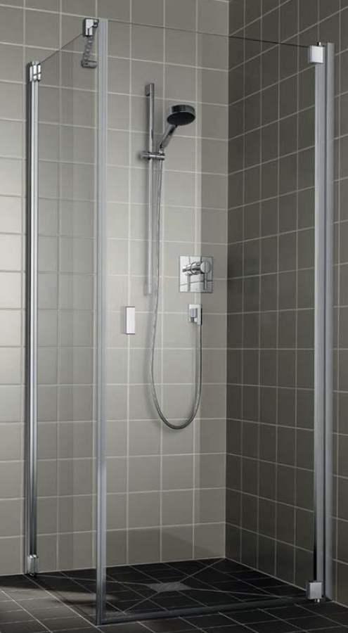 Kermi Raya RA 1KR drzwi prysznicowe 80 cm prawe srebrny połysk/szkło przezroczyste RA1KR08020VPK