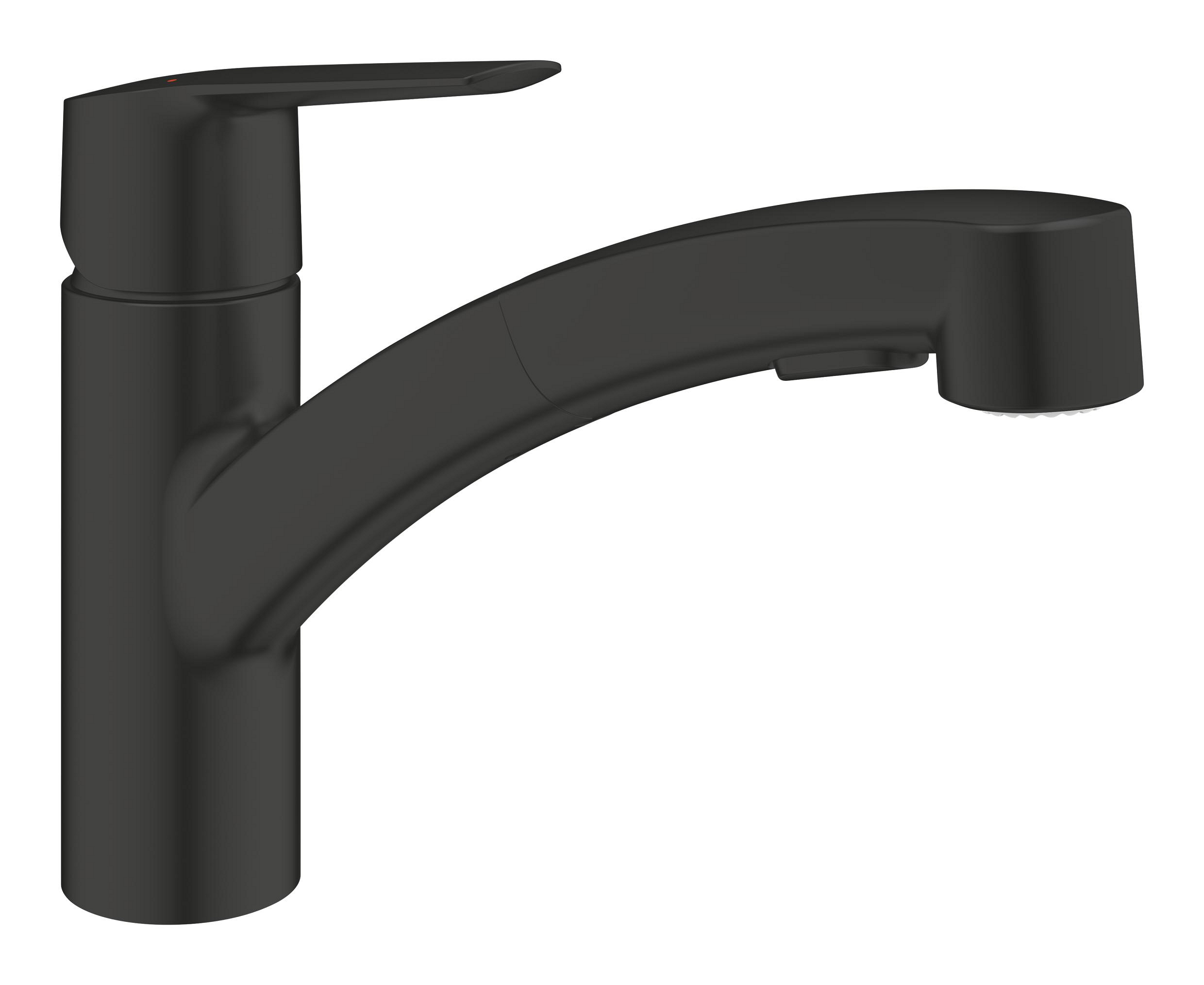 Grohe Start bateria kuchenna stojąca z wyciąganą wylewką czarny mat 305312431
