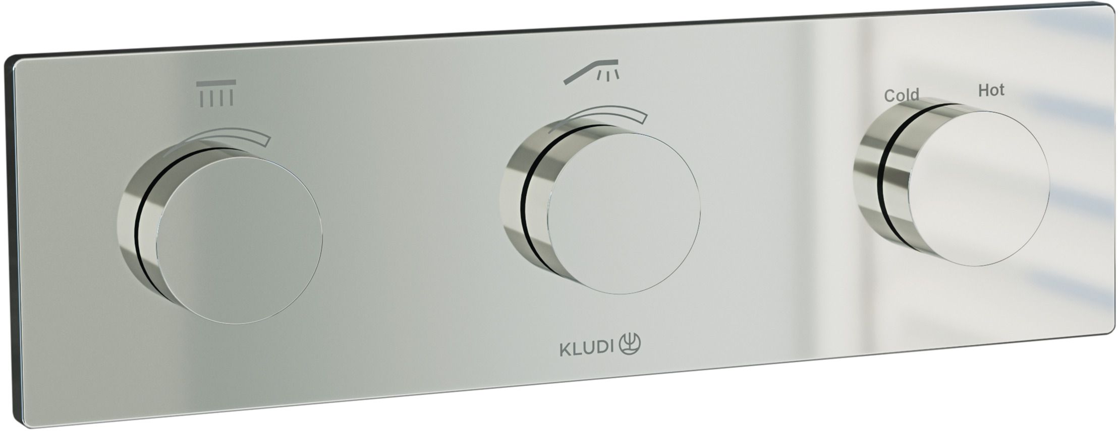 Kludi Pushtronic bateria wannowo-prysznicowa podtynkowa termostatyczna chrom 3830005-00