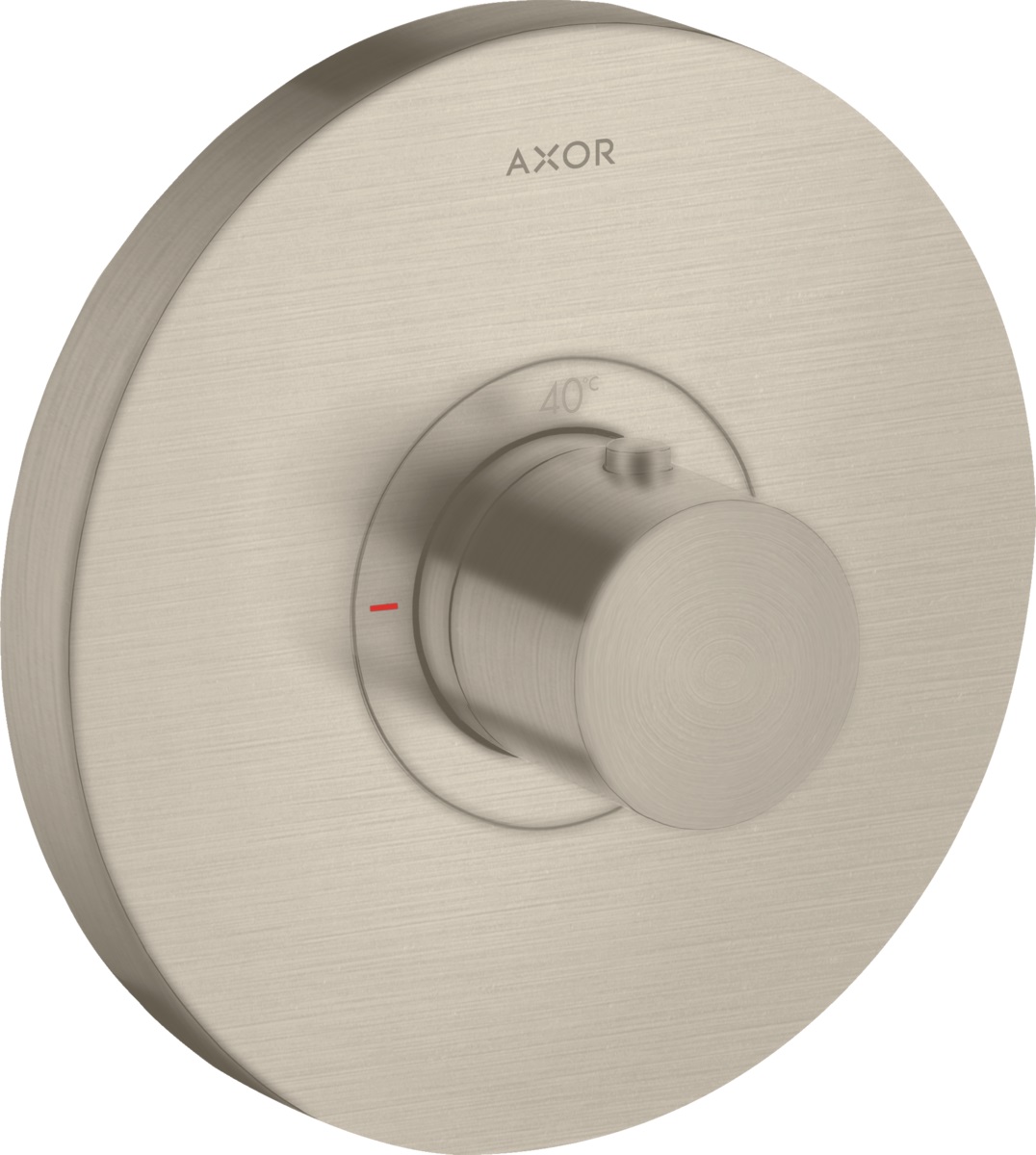 Axor ShowerSelect Round bateria prysznicowa podtynkowa termostatyczna HighFlow nikiel szczotkowany 36721820