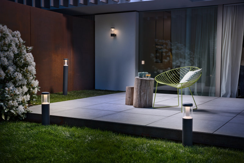 Ledvance Endura Style Lantern Modern kinkiet zewnętrzny 1x12W LED ciemny szary