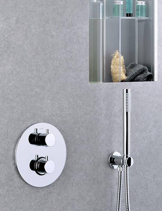 Paffoni Light bateria wannowo-prysznicowa podtynkowa termostatyczna chrom LIQ018CR