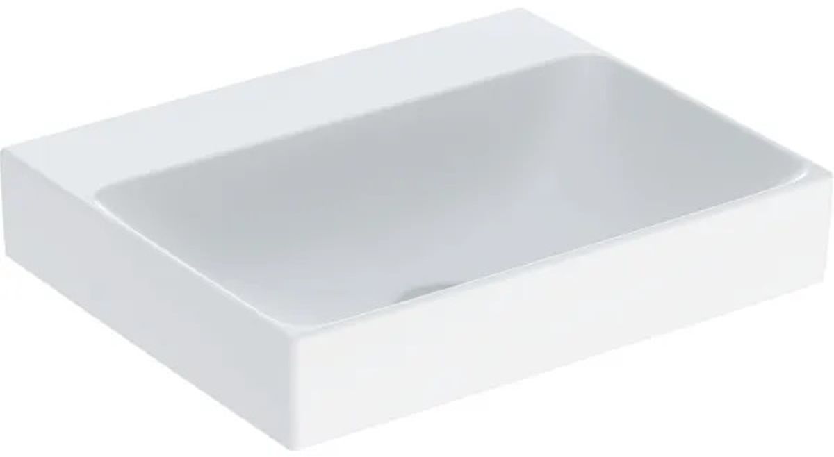 Geberit One umywalka 60x48 cm prostokątna ścienna-wpuszczana biała 505.021.01.1
