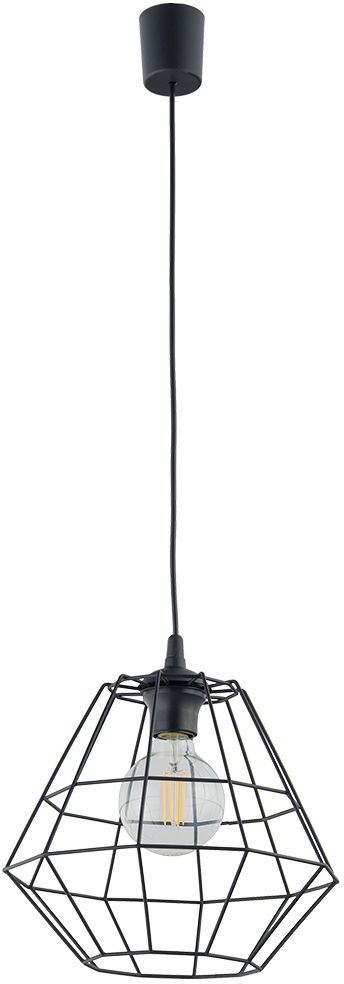 TK Lighting Diamond lampa wisząca 1x15 W czarna 6206