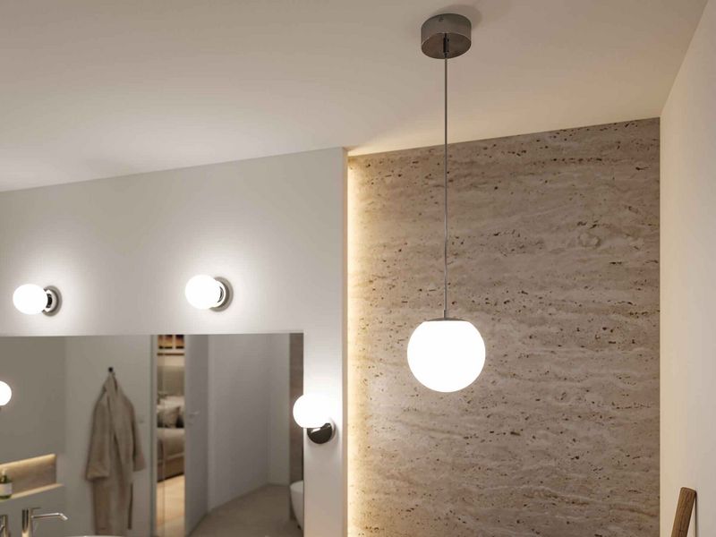 Paulmann Gove lampa wisząca 1x9W LED chrom/satyna 71066
