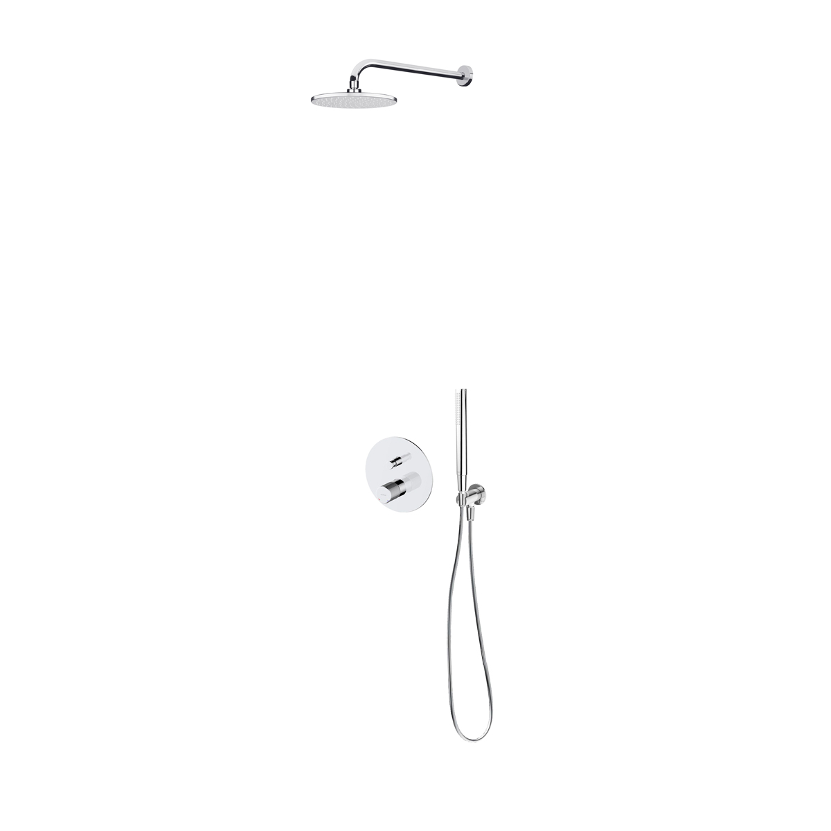 Zestaw Oltens Hamnes bateria podtynkowa z deszczownicą 22 cm Atran i kompletem prysznicowym Ume chrom połysk 36615100 - Wysyłka w 24h