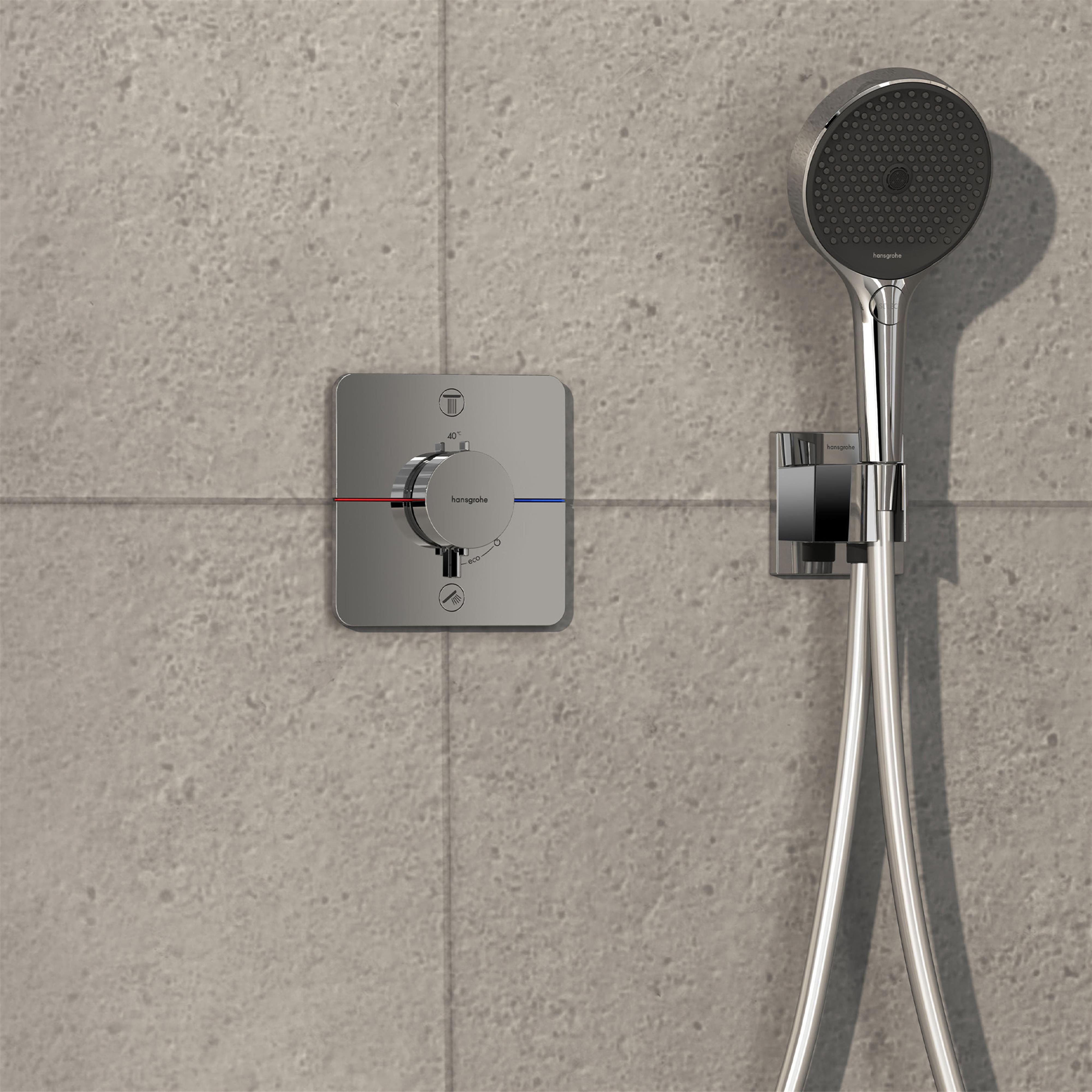 Hansgrohe ShowerSelect Comfort Q bateria wannowo-prysznicowa podtynkowa termostatyczna chrom 15586000