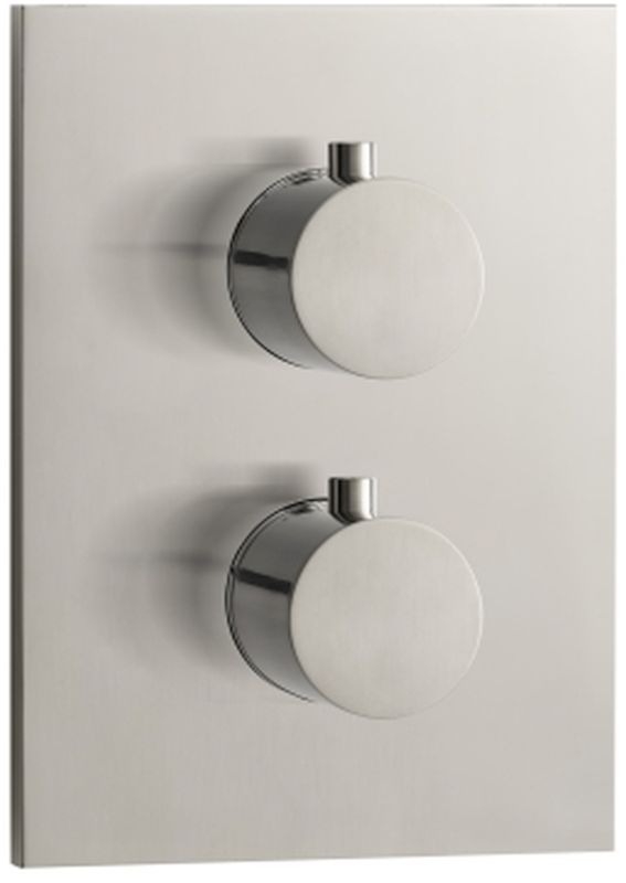 Herzbach Design iX bateria wannowo-prysznicowa podtynkowa termostatyczna stal szczotkowana 17.503055.2.09