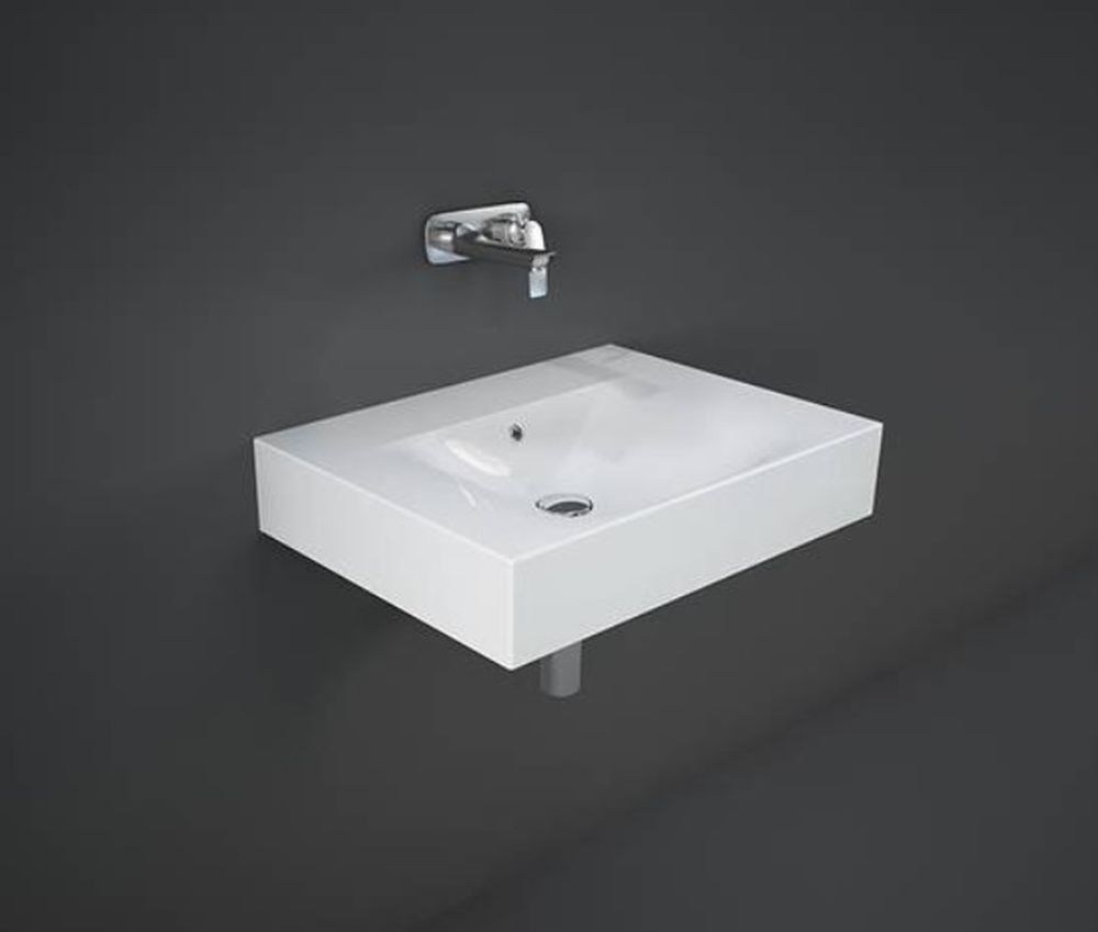 Rak Ceramics Des umywalka 61x46 cm ścienna prostokątna biała DESWB06100AWHA