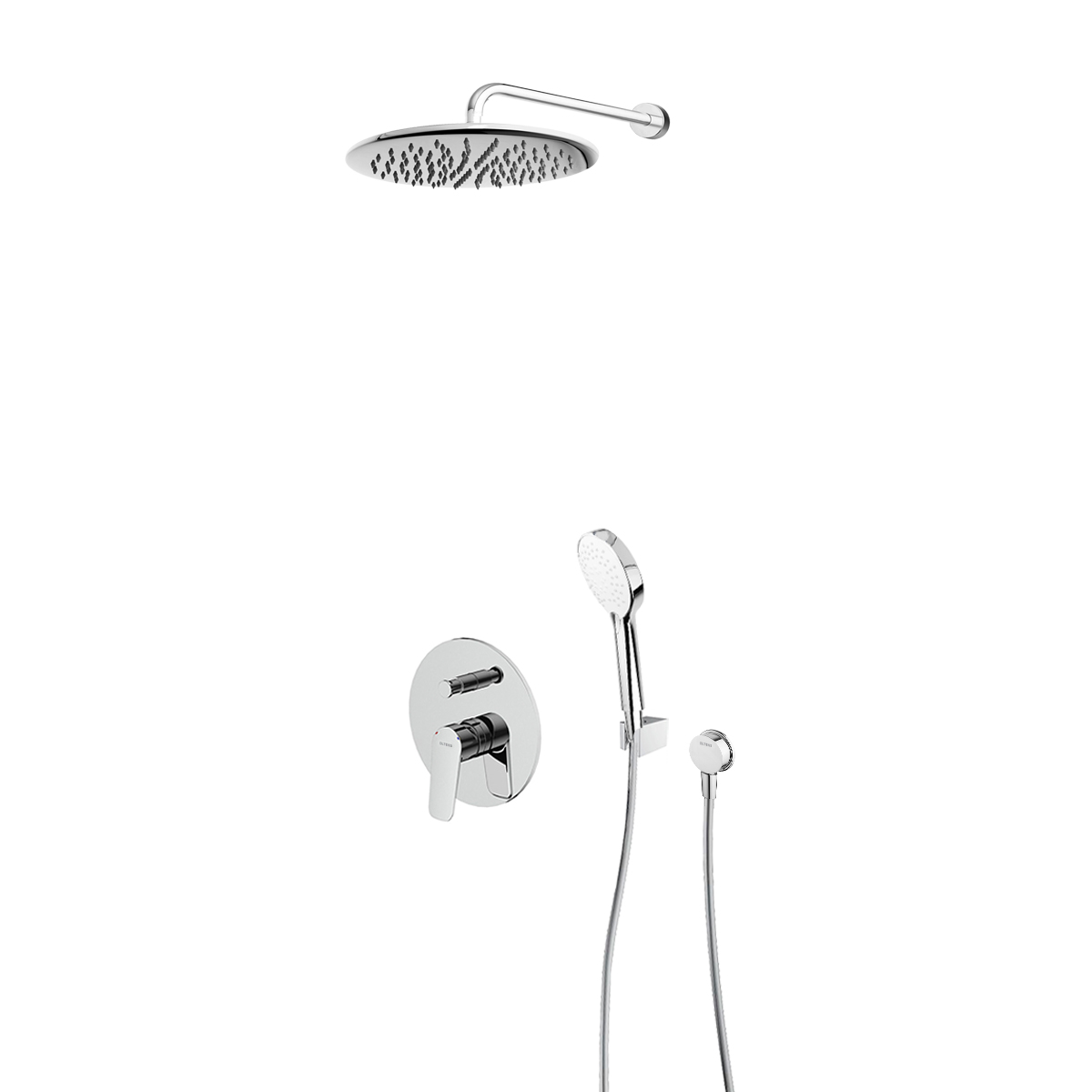 Zestaw Oltens Vernal bateria podtynkowa z deszczownicą 30 cm Sondera i kompletem natryskowym Driva EasyClick (34104100, 37002100, ... - Wysyłka w 24h