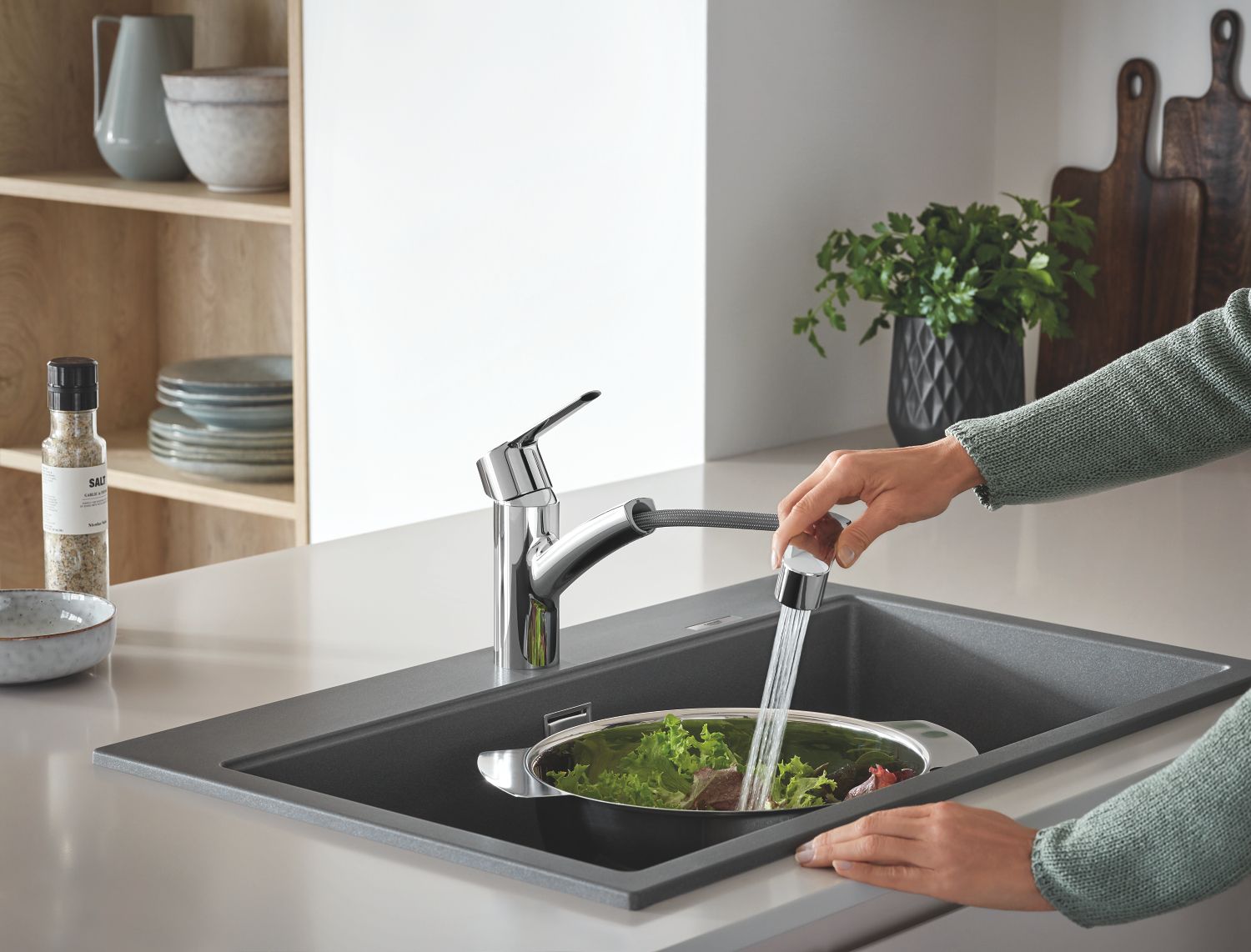 Grohe Start bateria kuchenna stojąca QuickFix z wyciąganą wylewką chrom 30531001 - Wysyłka w 24h