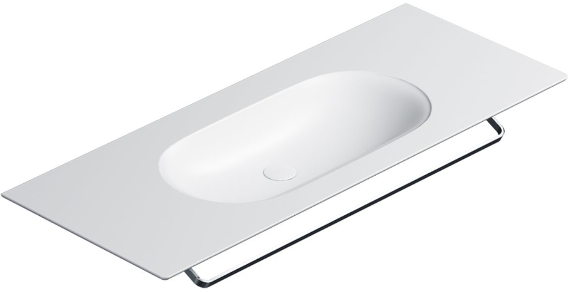 Catalano Horizon umywalka 125x50 cm prostokątna ścienna-meblowa-z blatem biała 0521260021