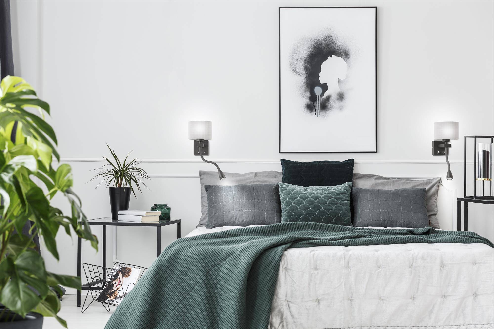Candellux Polo kinkiet 1x40W szary/czarny 21-75499