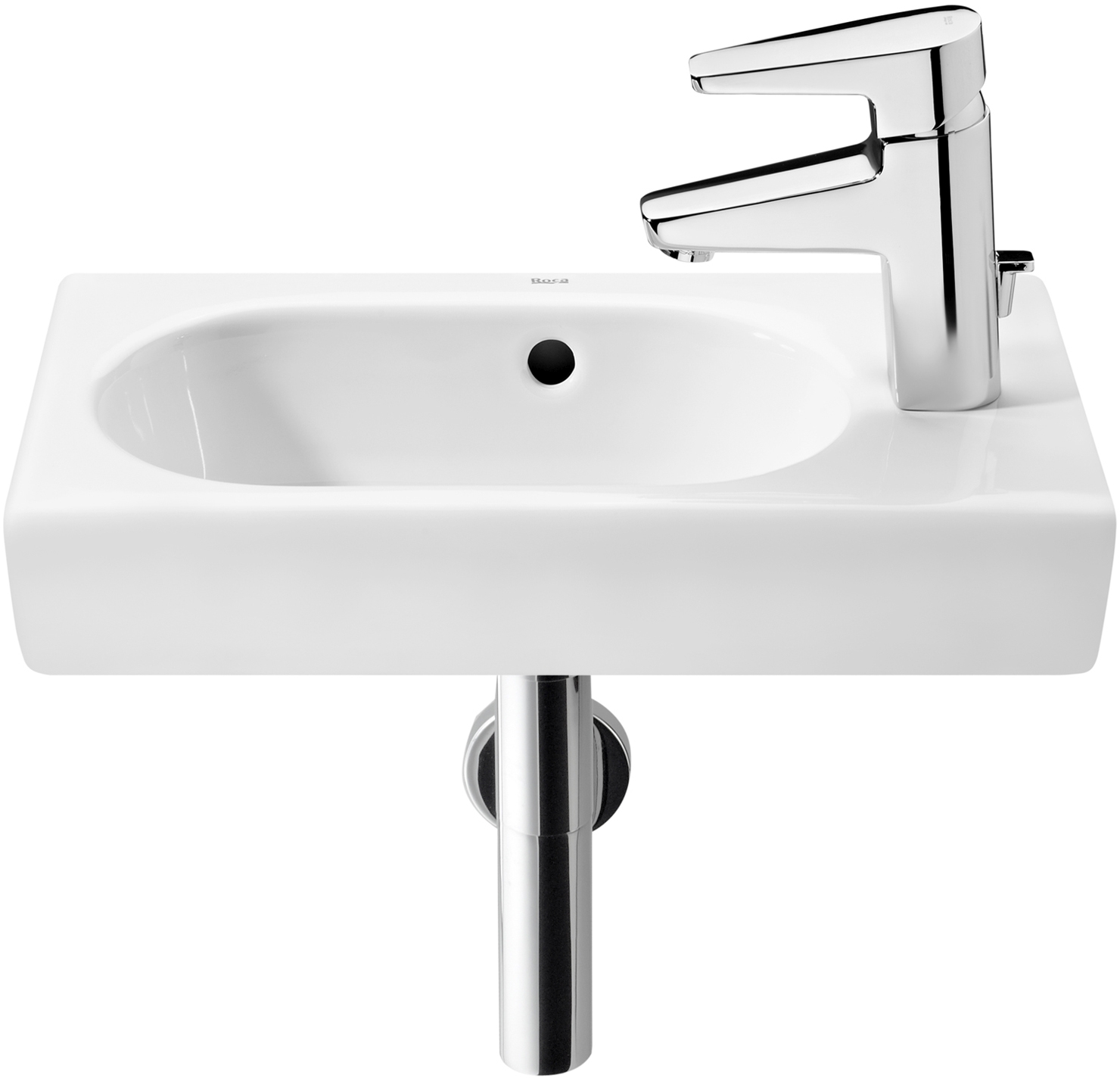 Roca Meridian-N Compacto umywalka 45x25 cm prostokątna ścienna biała A327248000 - Wysyłka w 24h