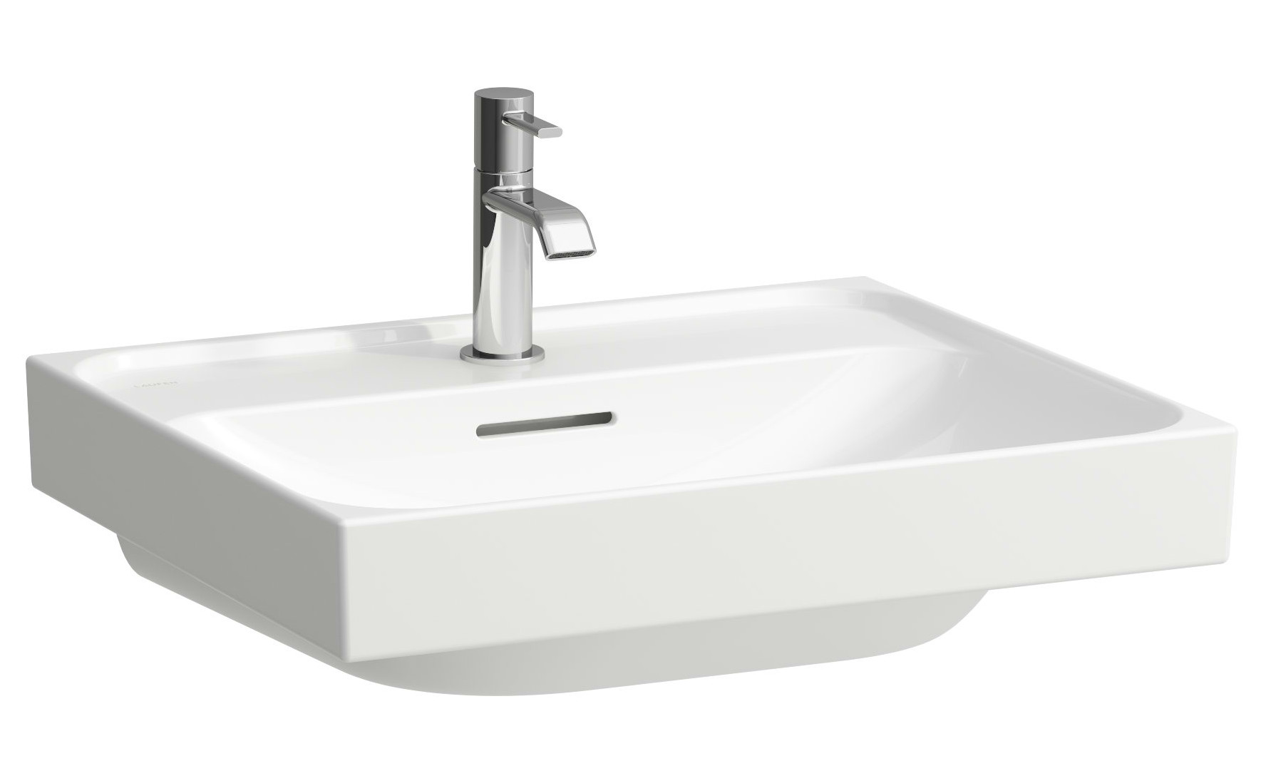 Laufen Meda umywalka 55x46 cm prostokątna ścienna-meblowa biała H8101124001091