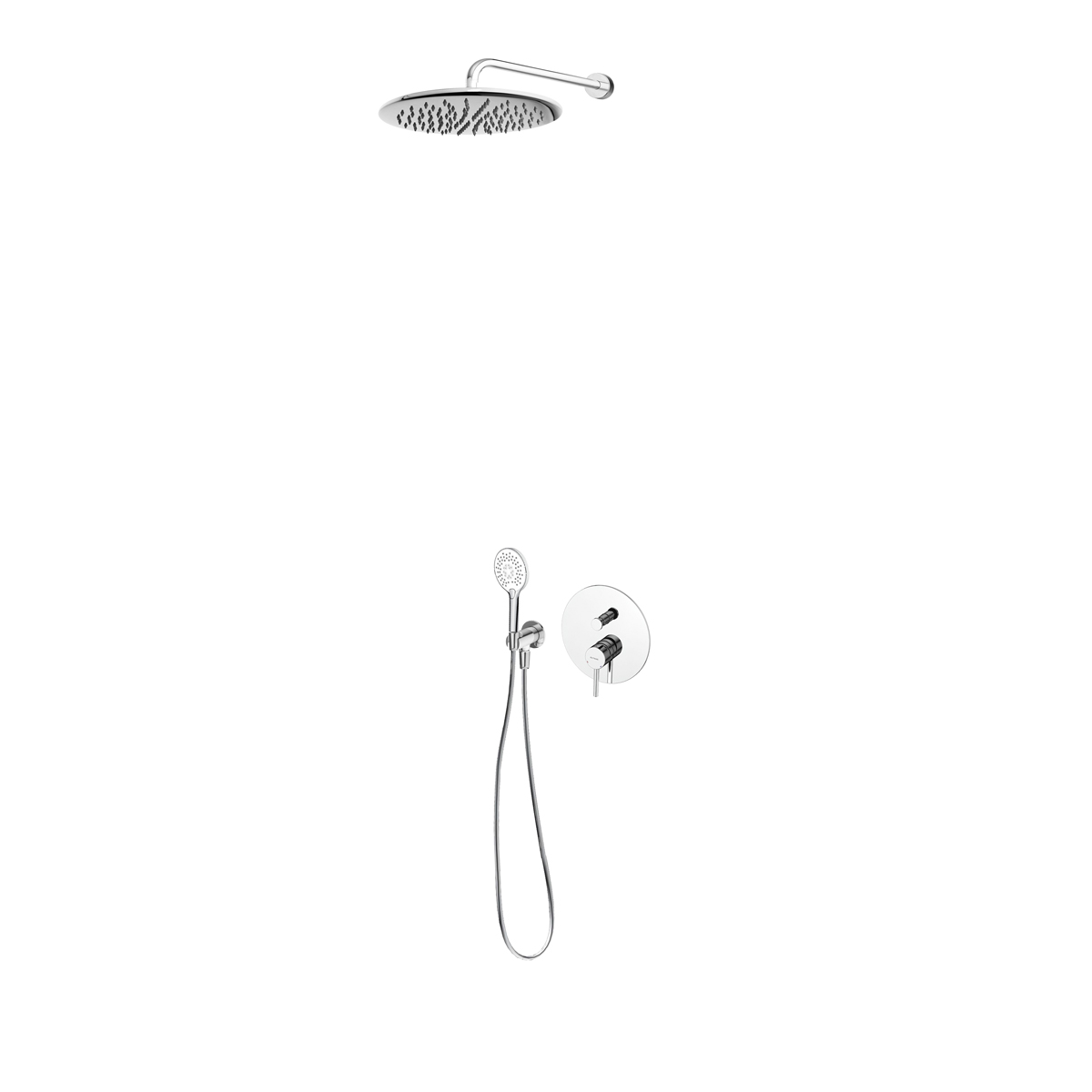 Zestaw Oltens Molle bateria podtynkowa z deszczownicą 30 cm Sondera i kompletem prysznicowym Driva EasyClick (34100100, 37002100, ... - Wysyłka w 24h