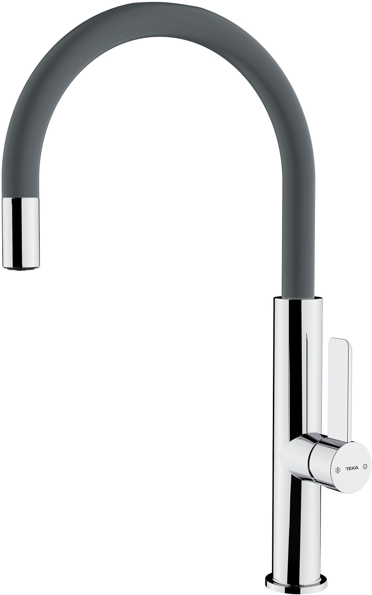 Teka FOT 995 bateria kuchenna stojąca chrom/stone grey glass 116030046