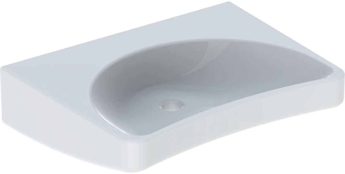 Geberit Paracelsus umywalka 64x49 cm ścienna dla niepełnosprawnych biała 251060000