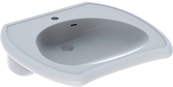 Geberit Vitalis umywalka 55x55 cm ścienna dla niepełnosprawnych biała 501.542.01.1