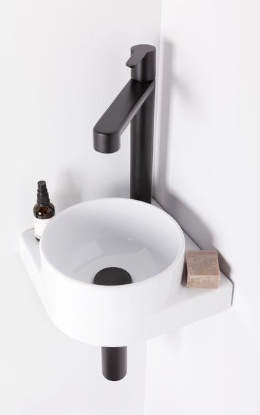 Ravak Puri bateria umywalkowa stojąca czarna X070182