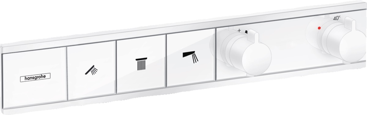 Hansgrohe RainSelect bateria wannowo-prysznicowa podtynkowa termostatyczna biały mat 15381700