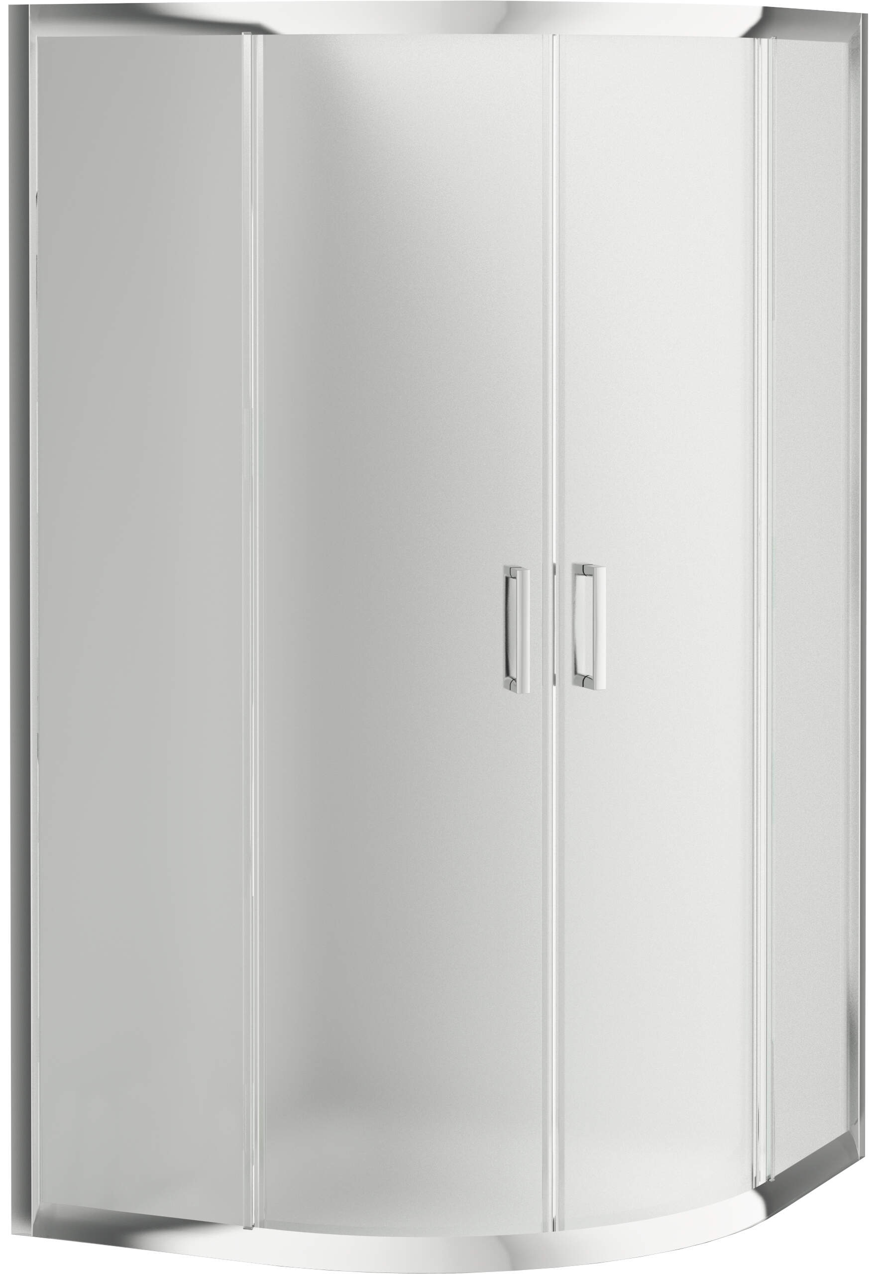 Deante Funkia kabina prysznicowa 90x90 cm półokrągła chrom połysk/szkło szronione KYP653K - Wysyłka w 24h