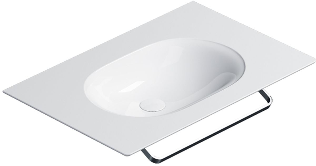 Catalano Horizon umywalka 75x50 cm prostokątna ścienna-meblowa biała 0520760001