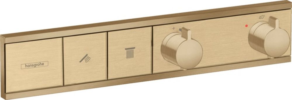 Hansgrohe RainSelect bateria wannowo-prysznicowa podtynkowa termostatyczna brąz szczotkowany 15380140