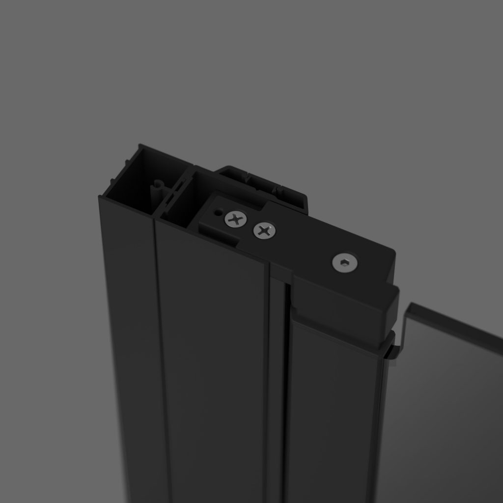 Radaway Nes profil poszerzający + 2 cm czarny P01-277200054