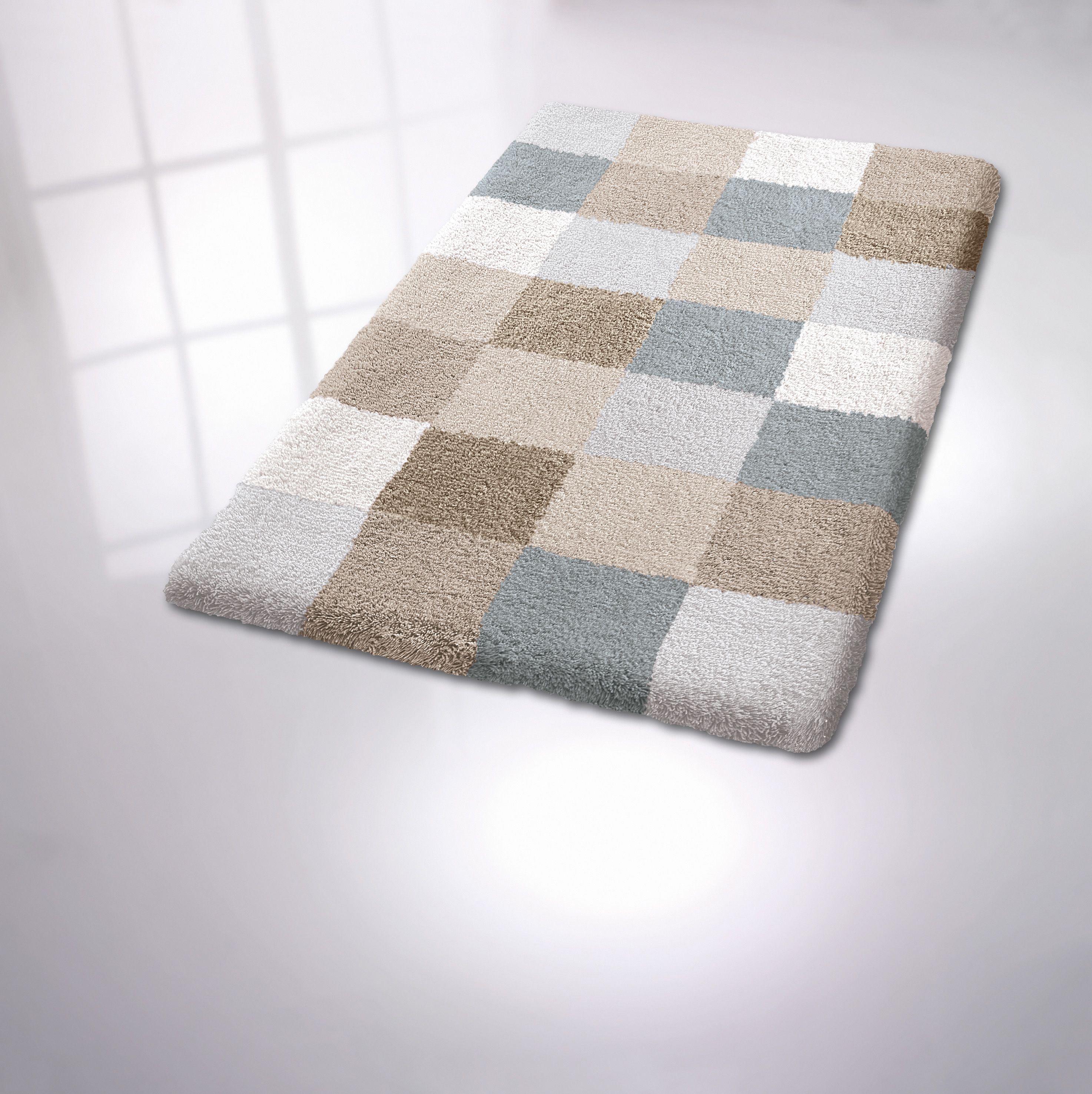 Kleine Wolke Caro dywanik łazienkowy 60x105 cm poliakryl szary/beżowy 5426287382