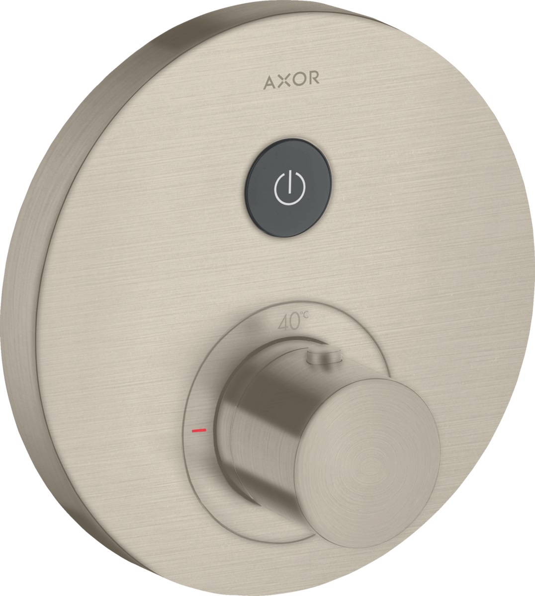 Axor ShowerSelect Round bateria prysznicowa podtynkowa termostatyczna nikiel szczotkowany 36722820