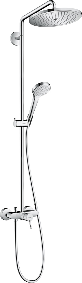 Hansgrohe Croma Select S Showerpipe zestaw prysznicowy ścienny chrom 26791000